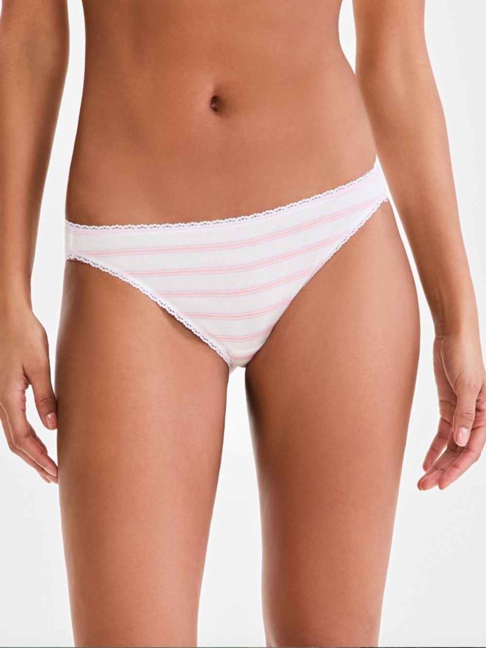 Charter Club Women's Everyday Cotton Bikini Underwear – Duo Stripe – NWT